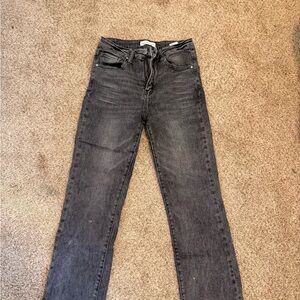 Classic Gray Straight Leg Jeans for men